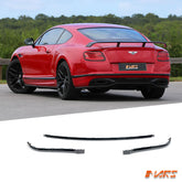 Gloss Black Rear Bumper Bar Moulding Stripes Trim Bodykit for Bentley Continental GT 3W 2016-2018
